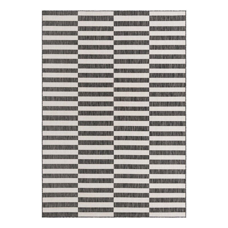 Finkelstein Striped Indoor / Outdoor Rug, Rectangle 8' x 11'4"