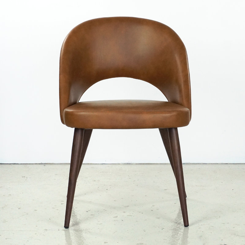 Kanthan 18'' H Velvet Upholstered Side Chair, Walnut, Emerald Green