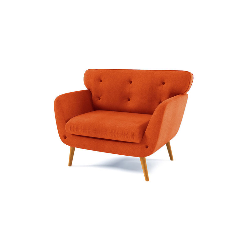 Destini Upholstered Armchair, Orange