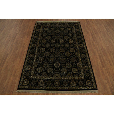 Tapis oriental classique de style oriental Agra 6 x 9