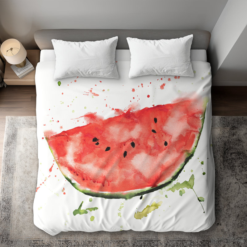 Watermelon Slice Red Kitchen Duvet Cover | Home Decor Delight