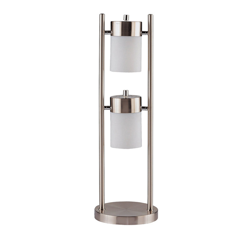 Munson Adjustable Swivel Table Lamp Brushed Silver