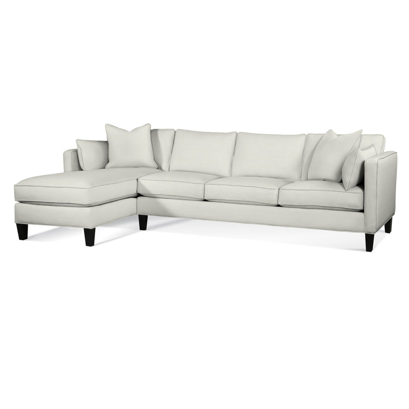 Lenox Chaise Sectional, Black, Left Hand Facing, Knit Cloud Boucle; 0309-93