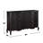 8 Drawers Wooden Dresser In Antique Black