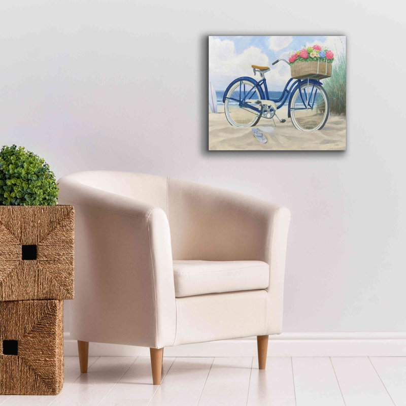 «Beach Time II» par James Wiens, art mural sur toile, H 20 po x l 24 po x P 0,75 po
