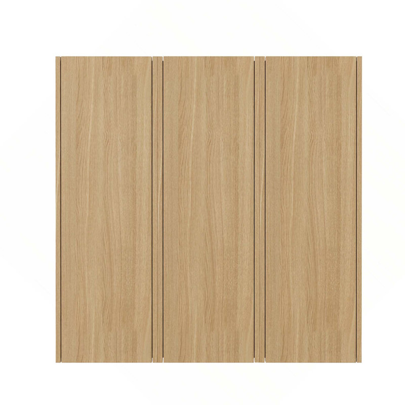 Armoire murale 36 po avec 3 portes à fermeture douce pour petite salle de bain, bureau et rangement, Oak