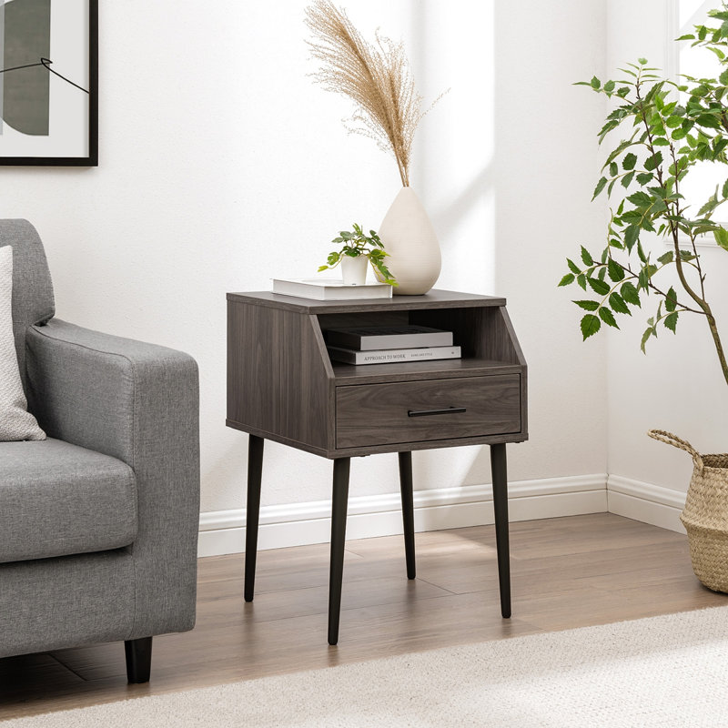 Contemporary Angled Nightstand