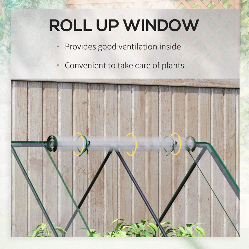 Gunda Raised Garden Bed with Greenhouse, 127L x 95W x 92H cm, Clear