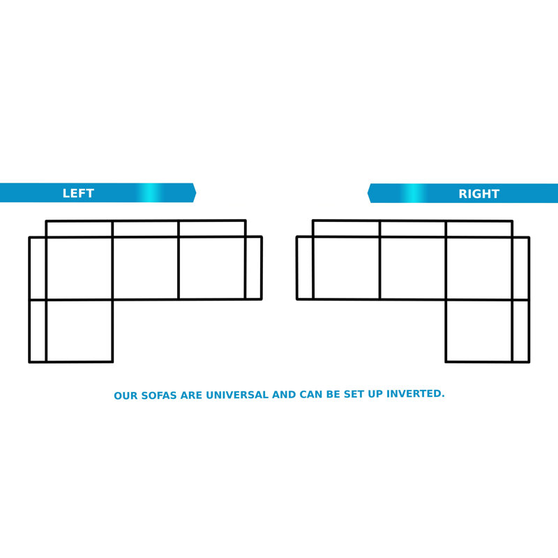 Gidget 5 Seater Sofa Bed, Black