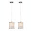Luminaire suspendu 1 lumière (ensemble de 2)