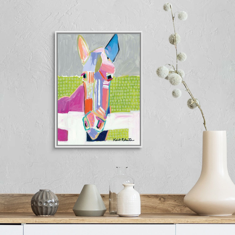 « Darlin » par Kait Roberts, reproduction d’art sur toile, H 18 po x l 14 po x P 1,75 po, Toile blanche encadrée