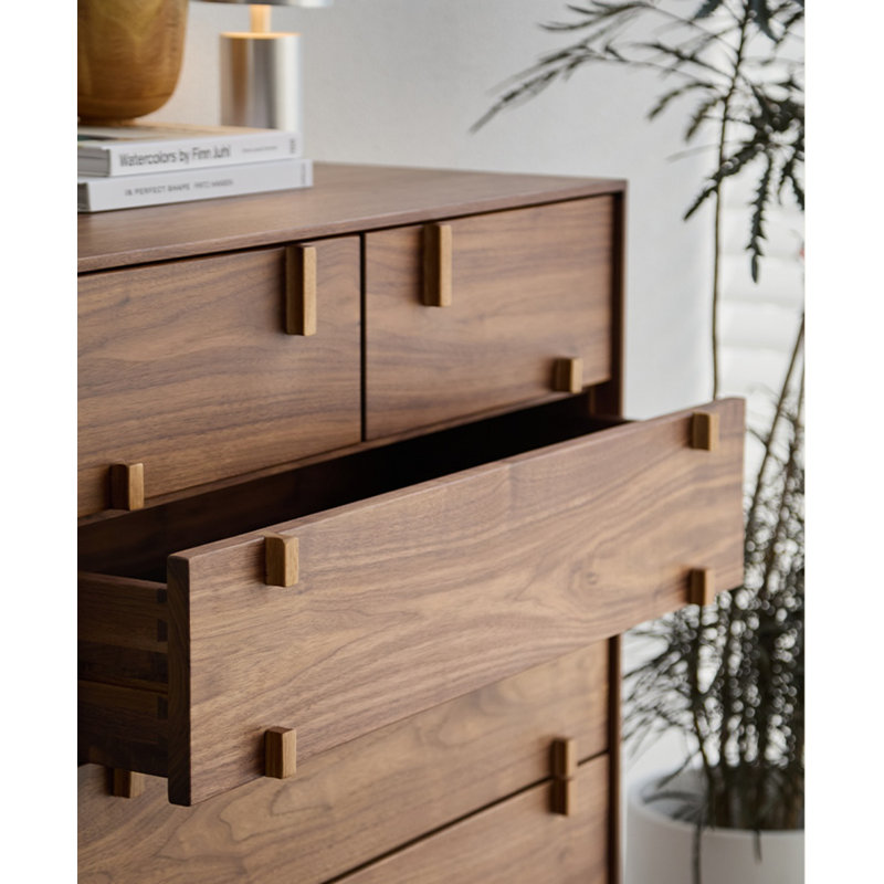 Commode d'appoint en bois massif Jiani