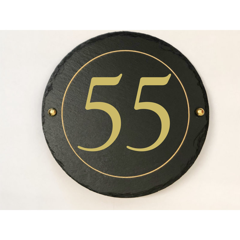 Easingwold 24cm H Stone House Number, 55