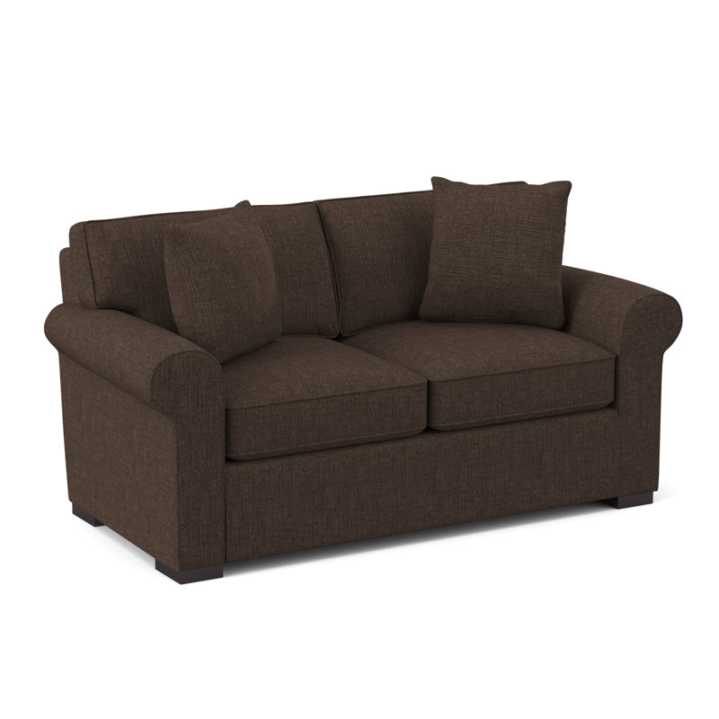 Eva-Grace Upholstered 66'' Loveseat, Heavenly Java Chenille