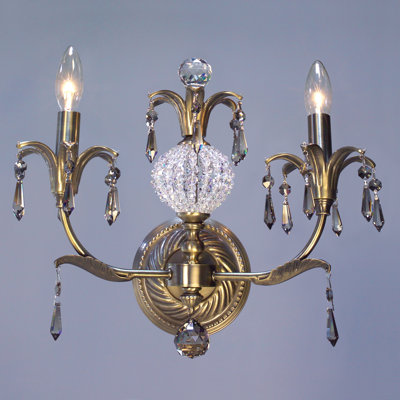 Lampe murale bougie 2 lumières Sharon