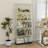 4-Tier Glass Display Cabinet With 5 Dynamic LED Modes