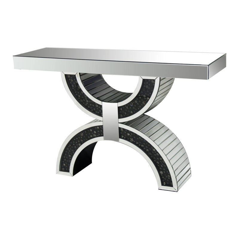 Console Table, Faux Crystals