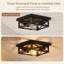 Plafonnier encastré carré 2 lumières bronze-1759379385-1759379391