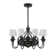 Losey 35" 8-Light Fandelier in English Bronze with Remote Control