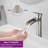 Single-Hole Single-handle Bathroom Faucet with Drain Assembly-87393558