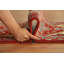 Tapis rouge traditionnel fait à la main rouge 2x12