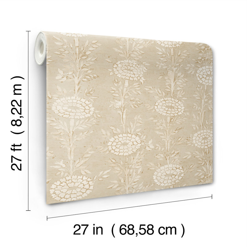 Papier peint doré French Marigold, Brun