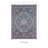 Emanuel Traditional Machine Woven Flatweave Gray and Blue Area Rug with Non Skid Backing -823702698