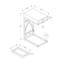 Élégante table basse en bois avec rangement dissimulé et surface durable, parfaite pour les salons modernes et les réceptions.