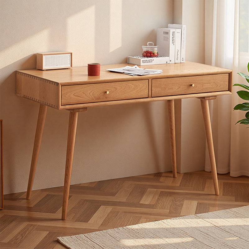 Bureau rectangulaire en cerisier moderne simple, H 29,52 po x l 47,24 po x P 21,65 po