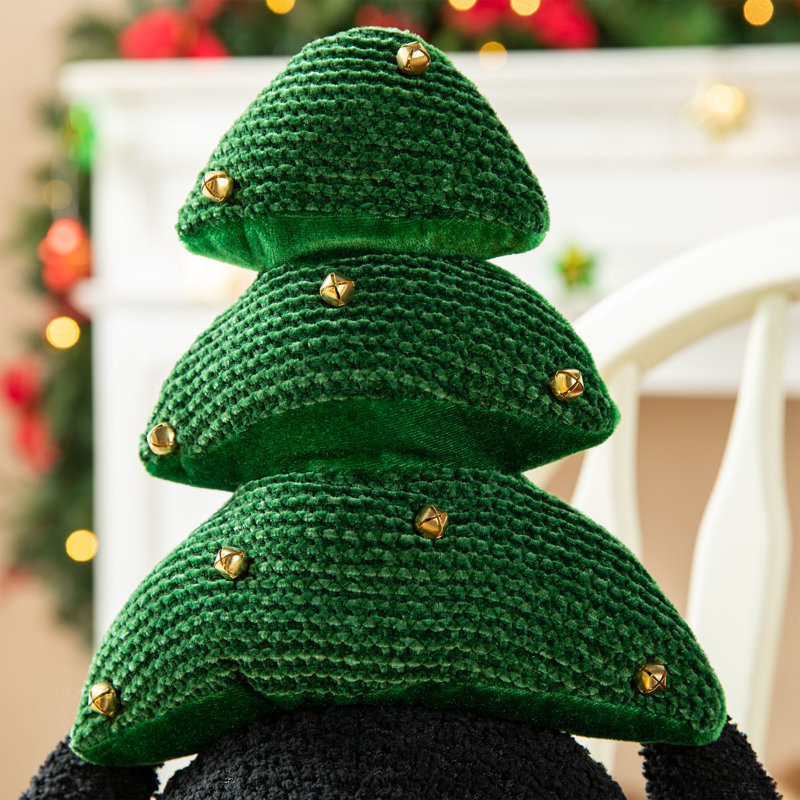 21.25"H Christmas Fabric Penguin With Top Tree Decor