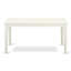 L'ensemble de mobilier de salle à manger 5 pièces comprend une table de salle à manger rectangulaire et 4 chaises Parson revêtues de similicuir blanc, 36 x 60 pouces, lin blanc-1147849136-1097701232-1147849143
