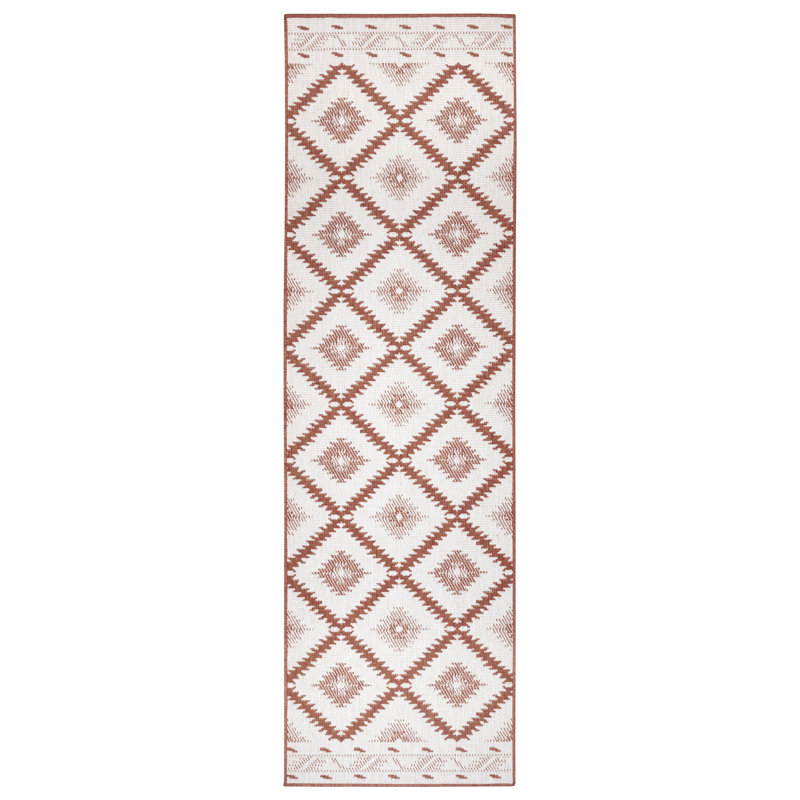 Malibu Woven Cayenne Rug, Runner 80 x 350cm