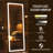 LED Full-Length Floor Accent Mirror - Standing/Hanging Mounted, Full Body Dressing Mirror For Living Room/Bedroom/Cloakroom-693058854-693058855