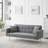 Quiniya 71.26" Modern Teddy Velvet Sofa Bed Folding Couch with Two Throw Pillows for Living Room-1922807400