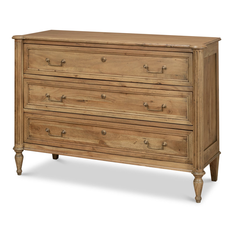 Commode d'appoint 3 tiroirs Chamberlain, Driftwood