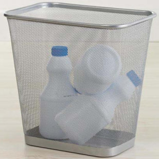 Steel Open Kitchen Trash Can - 5.14 Gallons