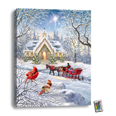 A Christmas Journey 18x24 Fully Illuminated ColorChange LED Print