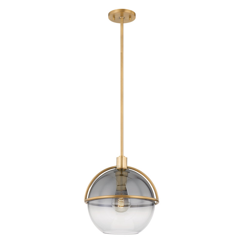 Ivins 1-Light Pendant, 12.25" H x 12" W x 12" D