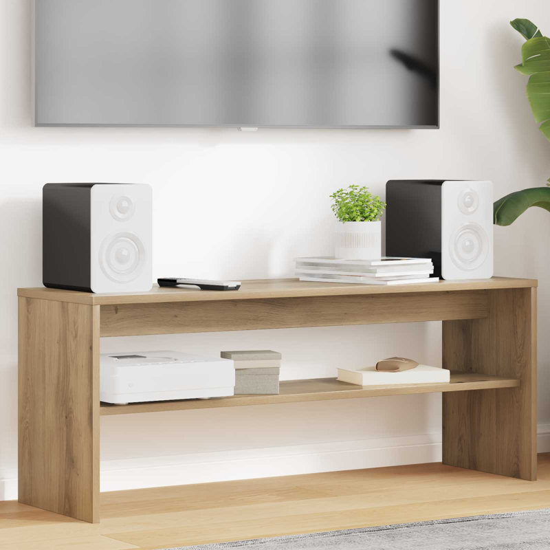 TV Stand, 40cm H x 100cm L x 30cm W, Artisan Oak