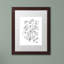 « simple fleur doodle », impression sur toile encadrée-19607758-19607759-70583038