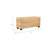 42" Natural Rattan & Solid Mahogany Lift-Top Storage Trunk