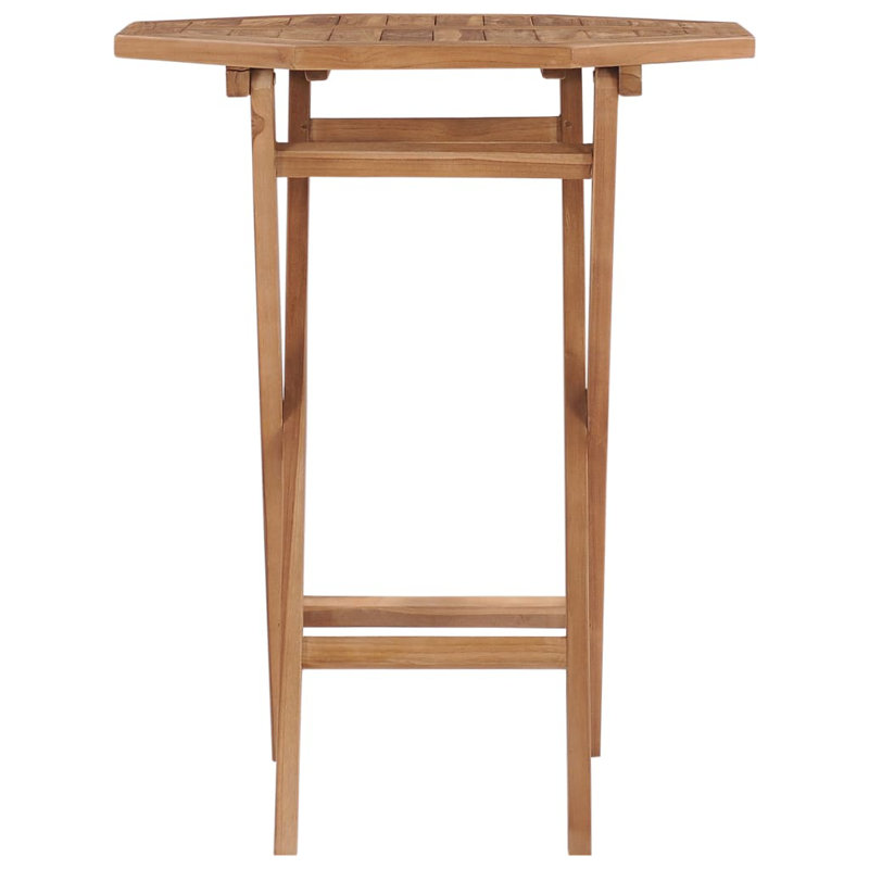 Yerchanig Square Teak Solid Wood Outdoor Bistro Table - 60 cm W 60 cm D