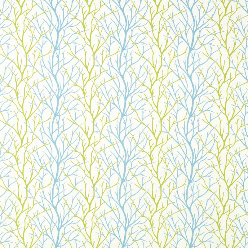 Beau Monde Prints & Wovens Fabric, Aqua/Green
