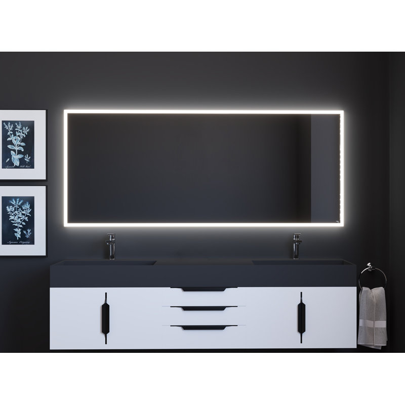 Miroir de salle de bain Lisa, H 30 po x l 72 po