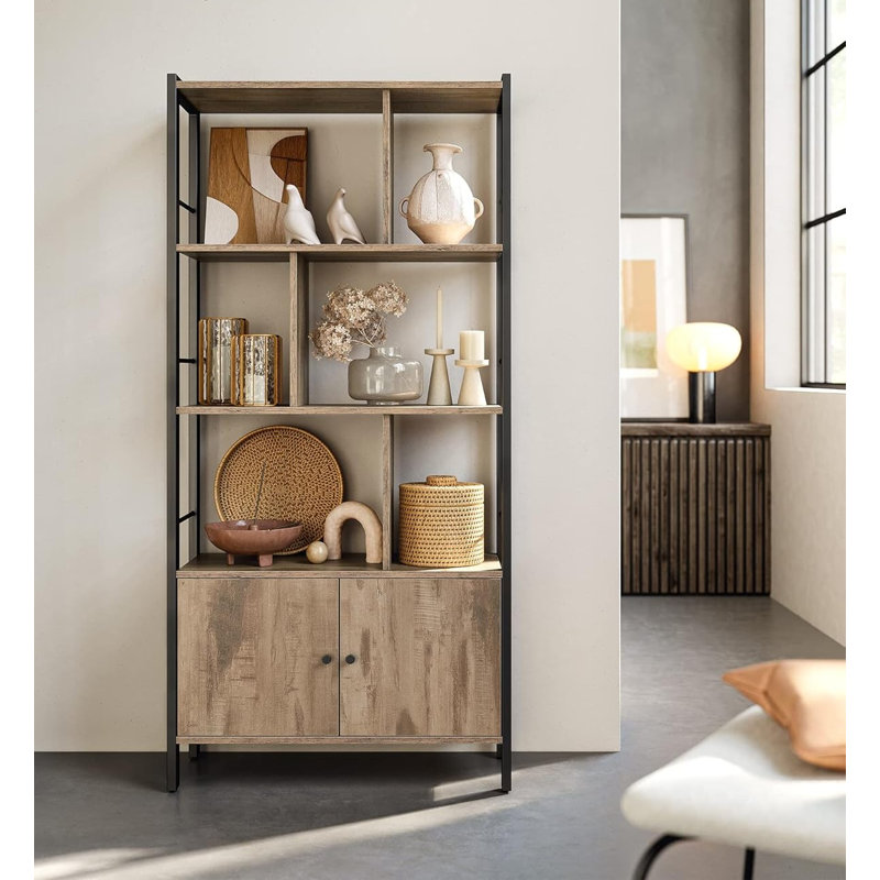 Bookcase, Toasted Oak + Black