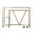 Techni Mobili Industrial Writing Desk, Gold