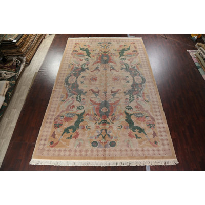 Brockington One-of-a-Kind 11'9" X 18'2" Wool Area Rug in Beige