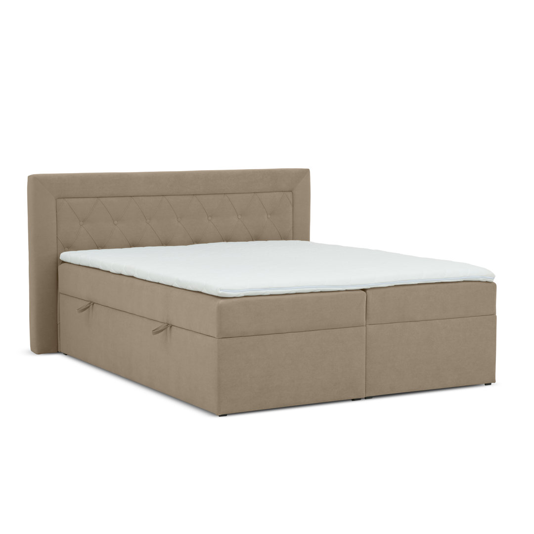 Boxspringbett Lunceford mit Topper und Bettkasten