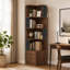 Bibliothèque de coin autoportante en L avec tiroirs et déflecteur, présentoir de coin à 4 niveaux avec lumières DEL pour le bureau à domicile, le salon, la chambre à coucher et la cuisine