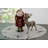 Jovonny Embroidered Reindeer Grey Table Topper-446085070